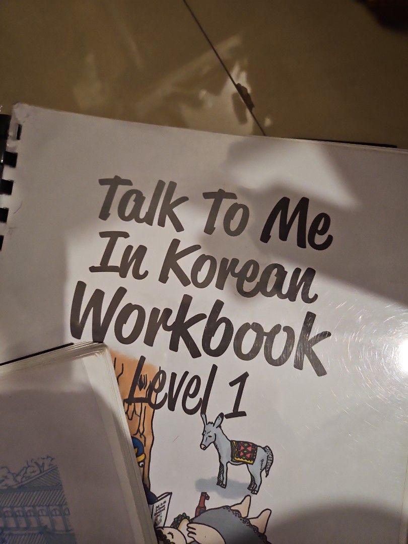 take all Talk To Me In Korean Workbook Level 1 (Category: Textbooks) located in Manila. Submitted by declutterthisandthat (Listing ID 1448799343, Image 2). Description: Learn conversational Korean with Talk To Me In Korean Workbook Level 1. Perfect for beginners, covering greetings and pronunciation. Start your Korean journey now!.