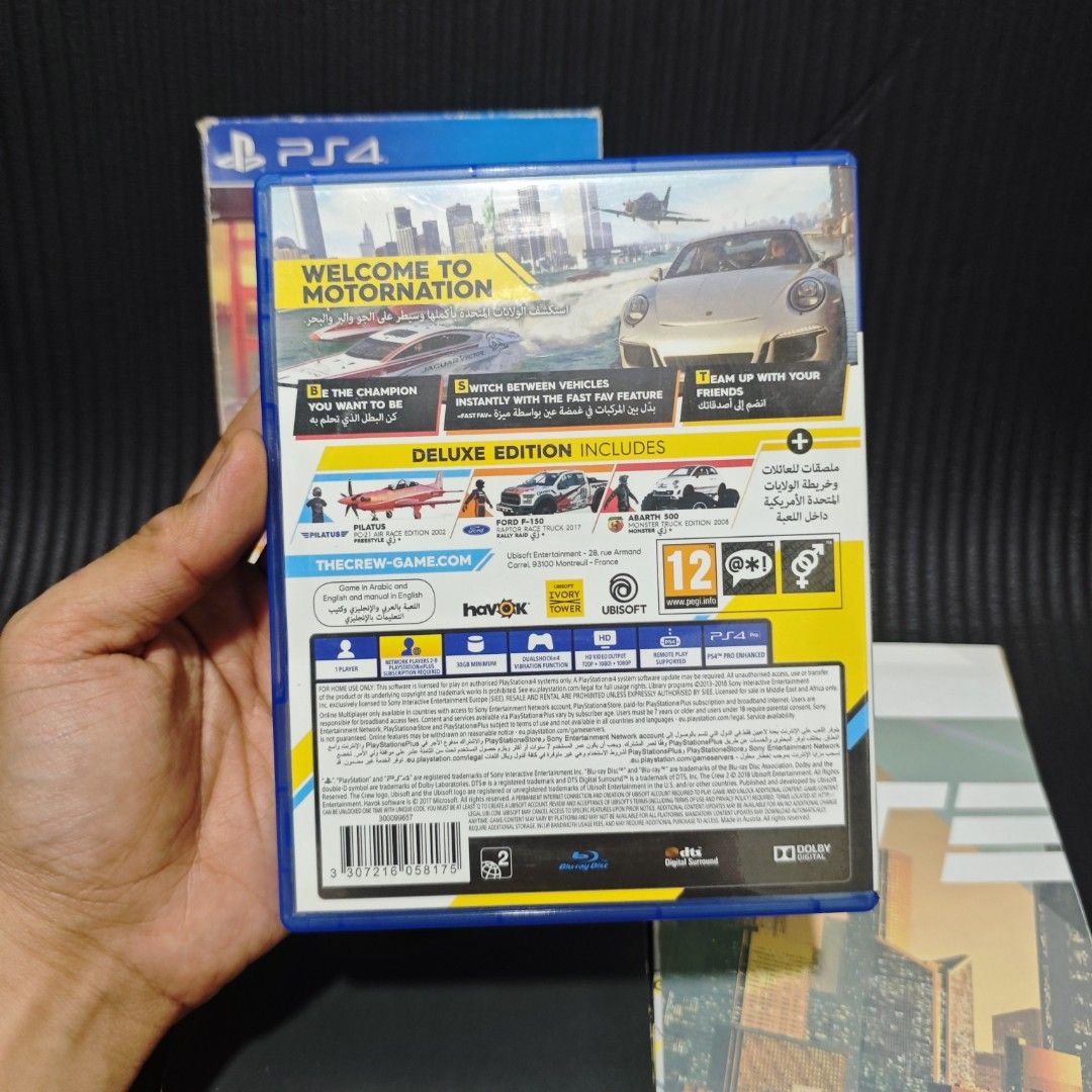 The Crew 2 Deluxe Edition PS4 Game (Category: PlayStation) located in Quezon City. Submitted by shopme_gadget30 (Listing ID 1448860488, Image 2). Description: kindly read the details first for sale fixed price good condition tested and working with Case and disc game with poster compatible to ps4 R2 Region Shoopppppeee —,✅ can check out pm for the linnnkkk (If shoopppee check out, price is higher because of shooppppeee deduction qc area meet up: 