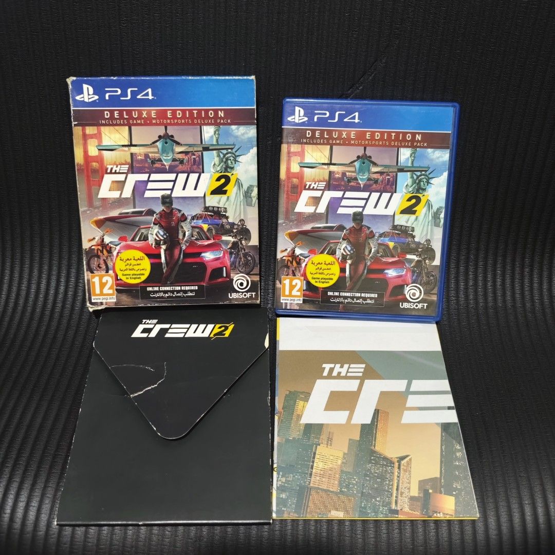 The Crew 2 Deluxe Edition PS4 Game (Category: PlayStation) located in Quezon City. Submitted by shopme_gadget30 (Listing ID 1448860488, Image 1). Description: kindly read the details first for sale fixed price good condition tested and working with Case and disc game with poster compatible to ps4 R2 Region Shoopppppeee —,✅ can check out pm for the linnnkkk (If shoopppee check out, price is higher because of shooppppeee deduction qc area meet up: 
