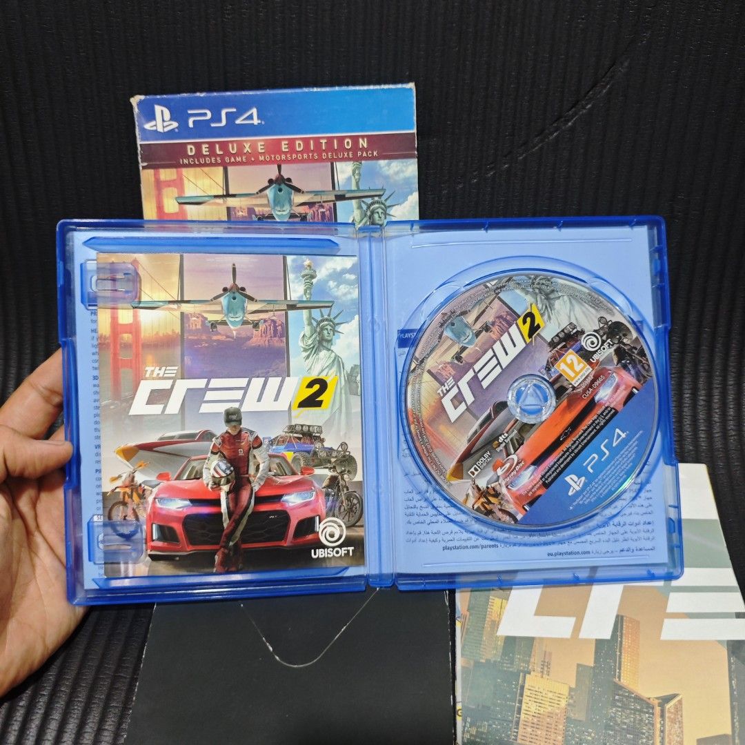 The Crew 2 Deluxe Edition PS4 Game (Category: PlayStation) located in Quezon City. Submitted by shopme_gadget30 (Listing ID 1448860488, Image 3). Description: kindly read the details first for sale fixed price good condition tested and working with Case and disc game with poster compatible to ps4 R2 Region Shoopppppeee —,✅ can check out pm for the linnnkkk (If shoopppee check out, price is higher because of shooppppeee deduction qc area meet up: 