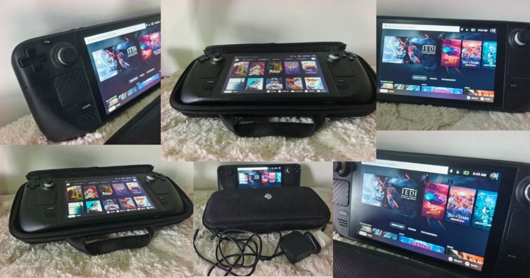 Valve Steam Deck 64 Gb Variant with 512gb memory card (Category: Others) located in Balingasag. Submitted by gamerossan (Listing ID 1448715748, Image 1). Description: Comes with Case, 3rd Party Steam Dock, Original Charger, 512 Memory card.
