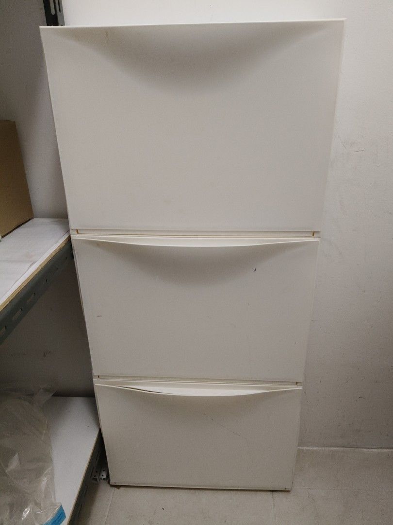 White 3-Drawer Storage Unit