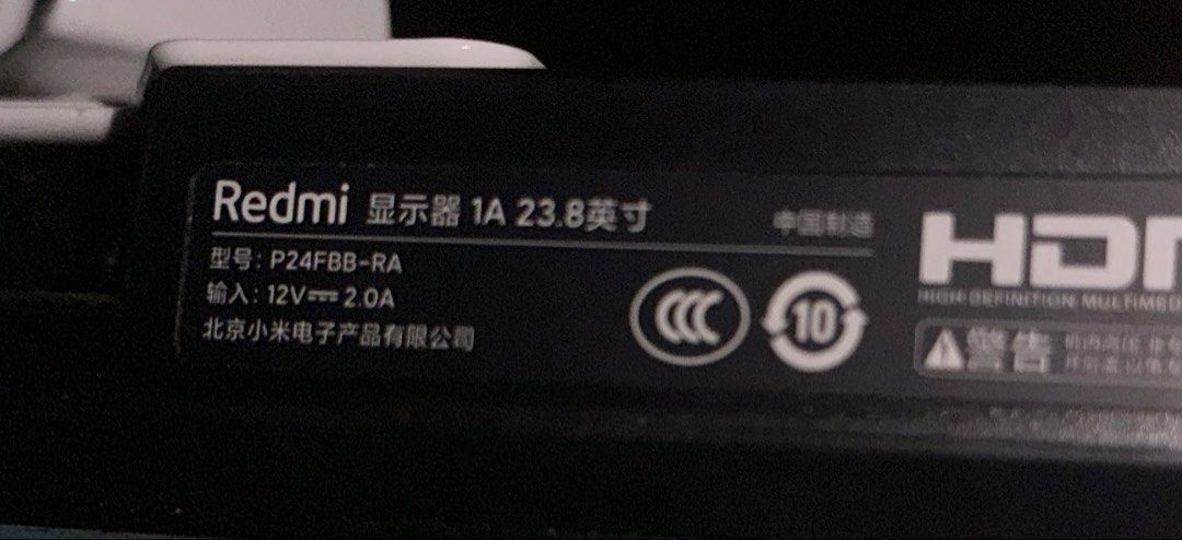 Xiaomi Redmi Monitor 1A 23.8 Inch, Computers & Tech, Parts ...