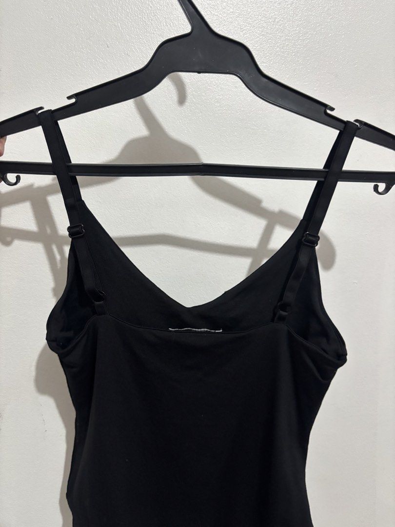 zara bodysuit (Category: Sleeveless) located in Paranaque City. Submitted by backburnt (Listing ID 1448832736, Image 3). Description: - really flattering! - adjustable straps - minor runs, not really noticeable - would fit best for xxs-xs - dm for questions/more pics.