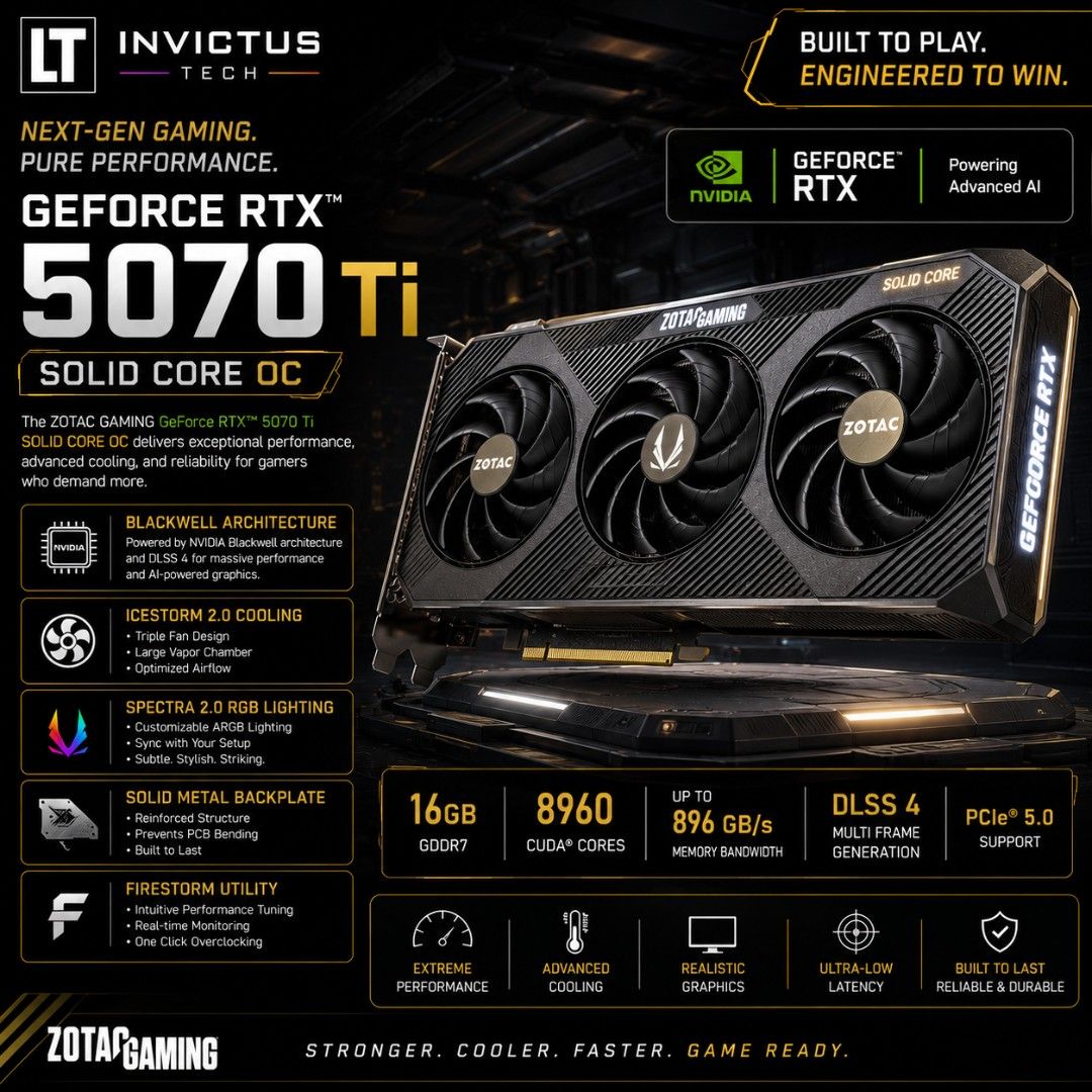 ZOTAC GAMING RTX 5070 Ti SOLID CORE OC