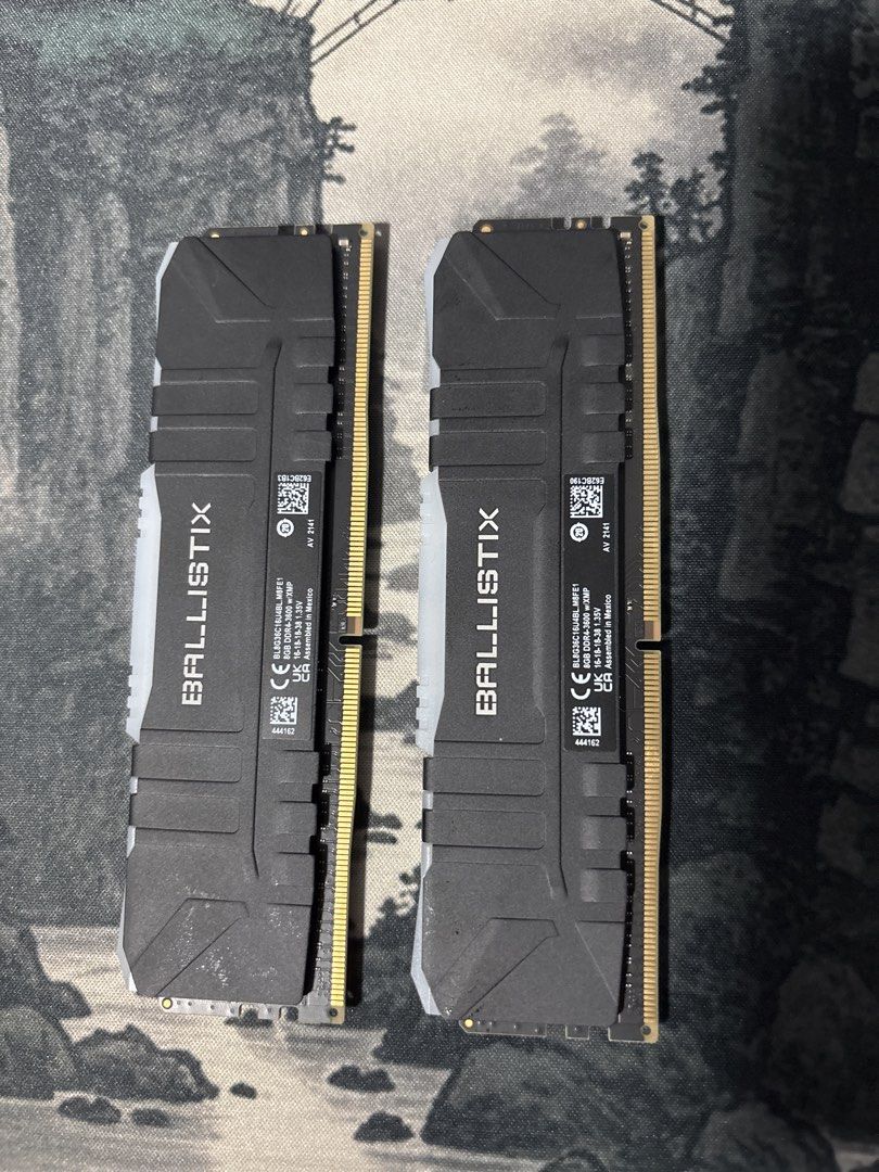 2x 8GB Crucial Ballistix DDR4 RAM Modules
