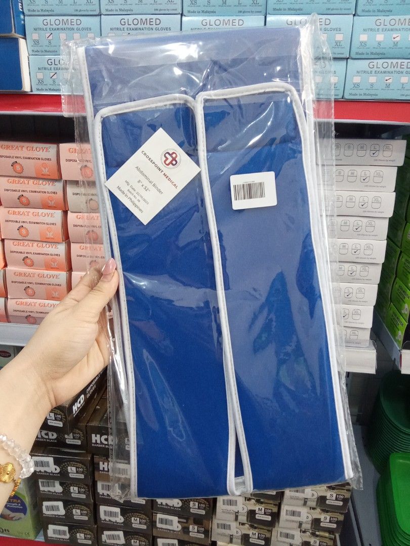 ABDOMINAL BINDER 8"X52"- ON HAND STOCKS (Category: Medical Supplies & Tools) located in Quezon City. Submitted by dxsshop002 (Listing ID 1448960260, Image 1). Description: CALL/VIB3R: 0962 15154 08.