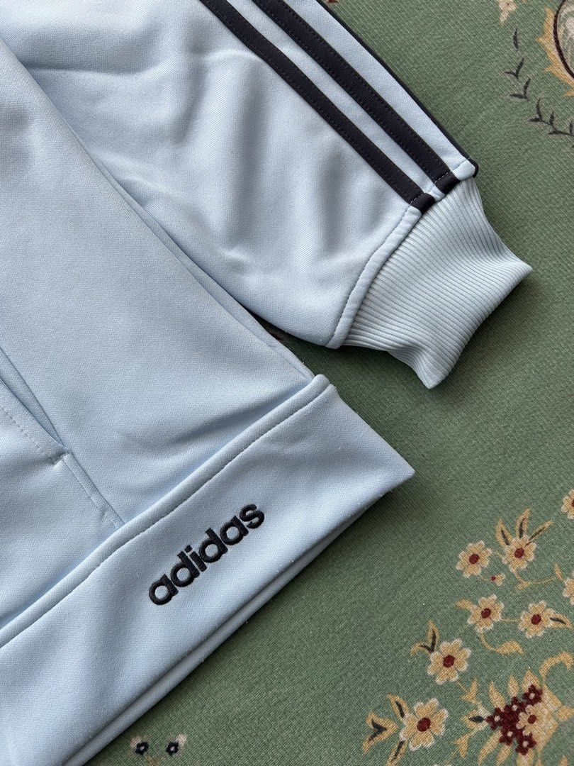 Adidas Track Jacket (Category: Coats, Jackets and Outerwear) located in Angeles City. Submitted by outboxph (Listing ID 1449031788, Image 3). Description: CODE: QH1 A.d.i.d.a.s Track Jacket Authentic/Legit with tag and wash tag Size: Large on tag (best fit to medium) Dimensions: 25.5L x 21.5W Sleeve Length: 21L Condition: 8/10 removed main handle ng zipper and minimal stains .