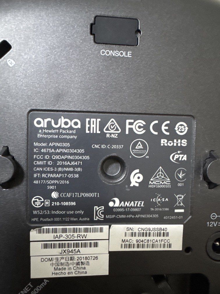 Aruba Wireless Access Point507619588965683201