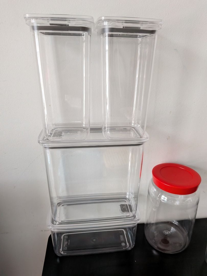 Assorted Kitchen Storage Containers, Jars, and Dinnerware Set506269242932613128