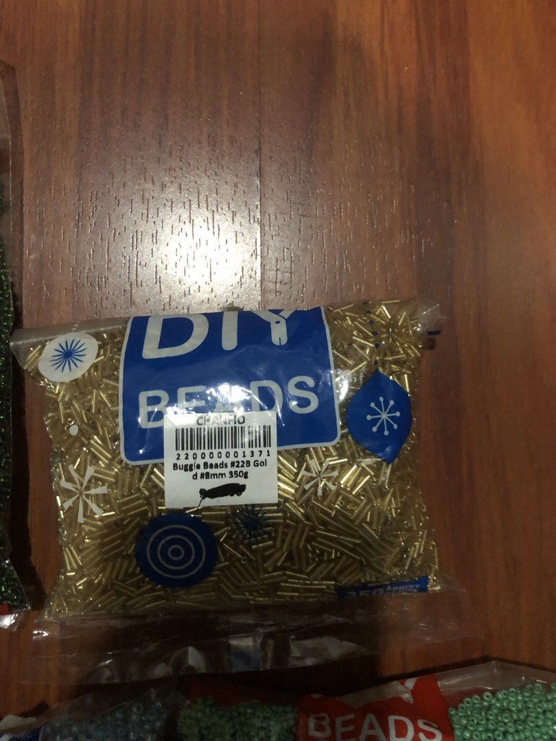 Assorted Seed Beads (BUNDLE) (Category: Craft Supplies & Tools) located in Makati City. Submitted by 4leafluckyclover (Listing ID 1449049521, Image 3). Description: Assorted Seed Beeds (Take All) - Still in packaging - Available colors: light blue, aqua blue, navy blue, gold, light green, dark green, red, and pink - dark green hasn’t been opened.