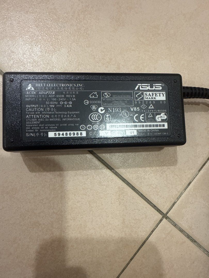 ASUS Delta Electronics ADP-6508 AC Adapter Charger