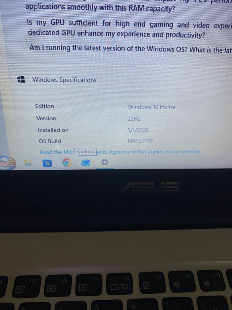 ASUS Laptop with Windows 10506312042857768961