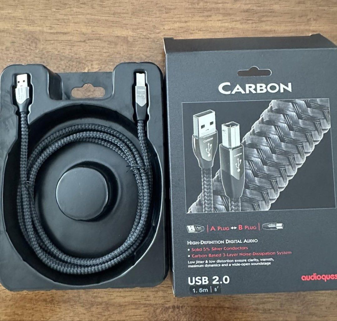 Audioquest USB A-B Carbon (Category: Portable Audio Accessories) located in Santa Rosa. Submitted by betty.beth (Listing ID 1448905977, Image 1). Description: Audioquest USB A-B Carbon 1.5 meters Bought it a year ago Good as new Complete with box RFS: Upgrade.
