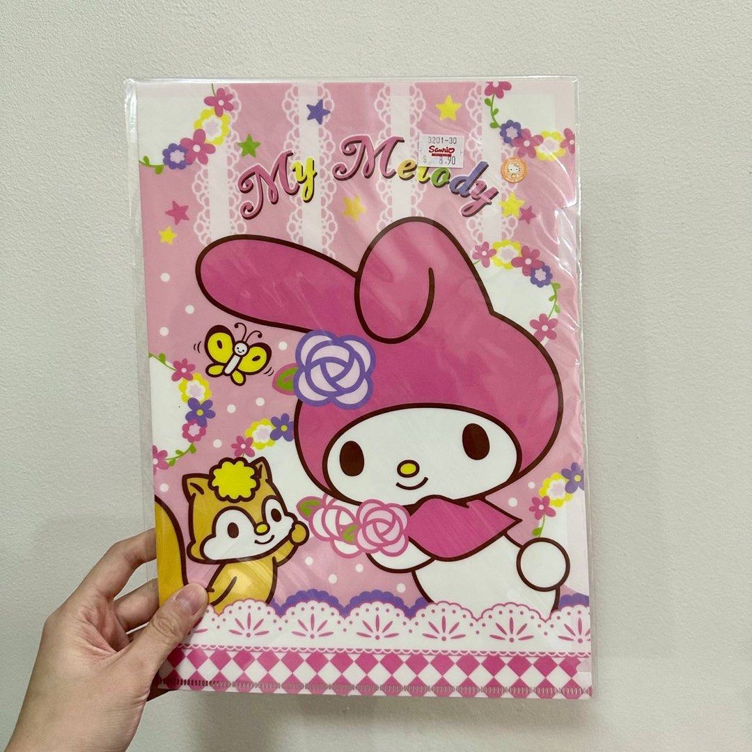 [Authentic] My Melody Rose Garden A4 Clear File Folder Sanrio Plastic Document Holder (Category: Stationery & School Supplies) located in Quezon City. Submitted by brandedusagoodies (Listing ID 1449082806, Image 1). Description: Authentic My Melody A4 clear file folder featuring a beautiful rose garden design with butterflies and floral accents. A lovely organizer for school, office, or collection display. Features * Authentic Sanrio * Rose Garde