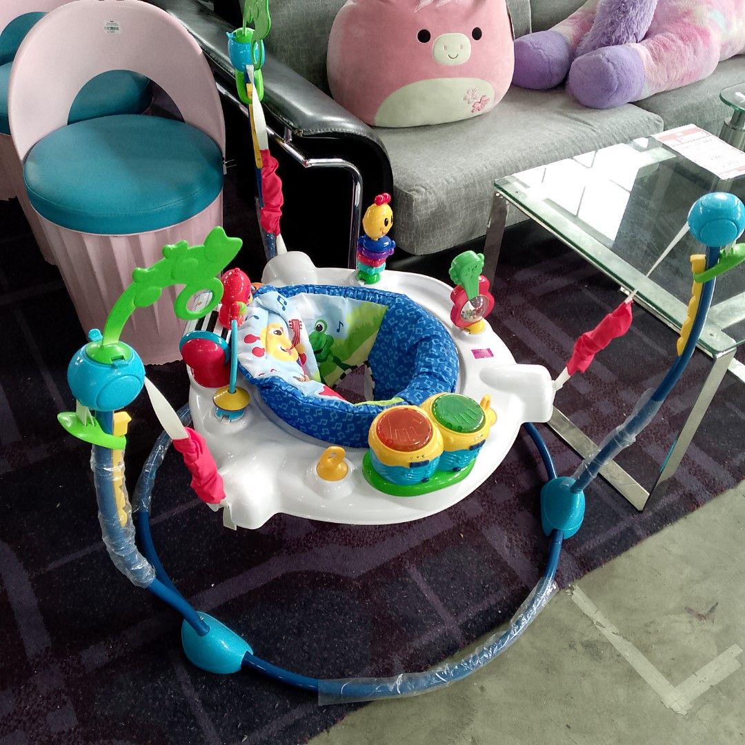 Baby Einstein Musical Jumperoo (Category: Infant Playtime) located in Manila. Submitted by cleverwolf.07545a (Listing ID 1448926220, Image 1). Description: - Baby Einstein Musical Jumperoo - Lots of fun toys, lights, and music - Seat spins 360 degrees for full engagement - Keeps baby entertained and active - Some toys are removable - In good, pre-loved condition.