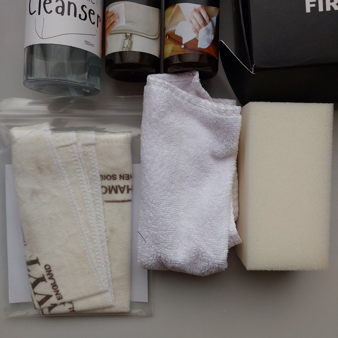 BAGRX Leather First Aid Kit - Cleaner, Protector, Cleanser (Category: Medical Supplies & Tools) located in San Juan City. Submitted by peachykr (Listing ID 1448988680, Image 3). Description: BAGRX Leather First Aid Kit and Fabric Cleanser Items' total worth is about ₱4,000. Used only 1-2x to clean a leather bag..