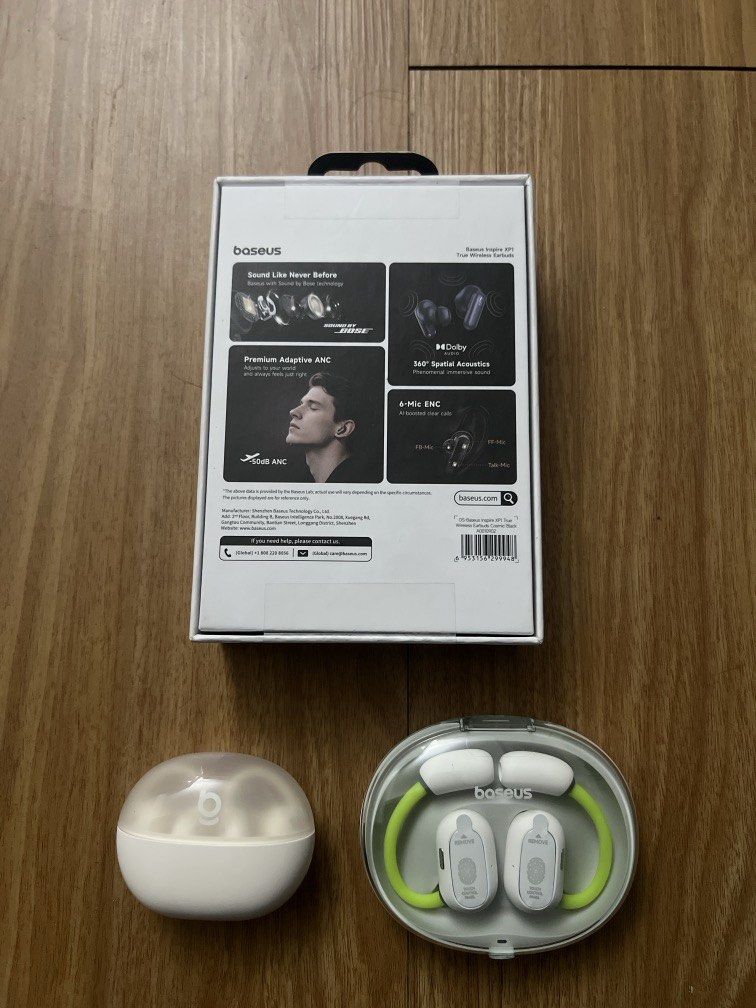 Baseus Inspire XP1 50dB ANC Noise Cancelling True Wireless Earbud, Sound by BOOSE (Category: Earphones) located in Kuala Lumpur. Submitted by raffkimmm (Listing ID 1449080376, Image 2). Description: Free another baseus earbud..