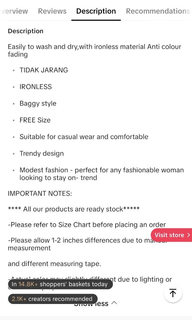 Blouse Pandaeyes (Category: Blouses) located in Batu Caves. Submitted by fadilah_92 (Listing ID 1449021046, Image 3). Description: -maroon color - other detail olease refer image.