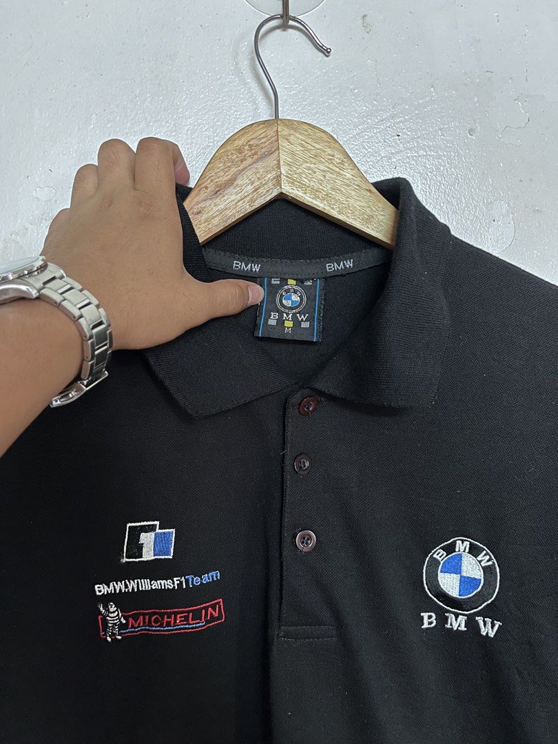 BMW Racing Polo Shirt (Category: Tshirts & Polo Shirts ) located in Bacolod City. Submitted by eman_03 (Listing ID 1448956156, Image 2). Description: 📍BMW Racing Polo Shirt Size Medium on tag (Can fit up to size Large) 22W x 29L Excellent Condition No issues Embroidered and Patched Designs -Bacolod City, Negros Occidental 📥DM.