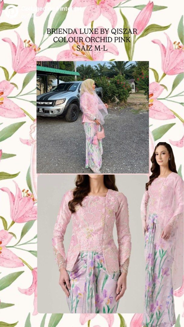 Briendaa Luxe Orchid Pink Baju Kurung Set M-L (Category: Baju Kurung & sets) located in Putrajaya. Submitted by awatiiifff_ (Listing ID 1448936052, Image 2). Description: - Briendaa Luxe by Qiszar - Colour: Orchid Pink .