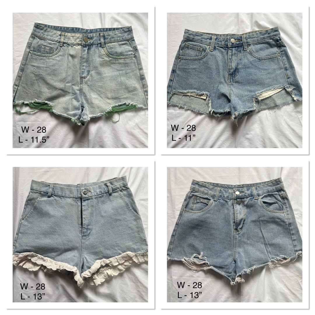Bundle Denim Shorts Size 28 (Category: Shorts) located in Pasay City. Submitted by annedeclutter (Listing ID 1448930912, Image 1). Description: 4pcs Bundle Size: 28 RFS: Declutter 📍Pasay City 🛵Lalamove and Orange CO.