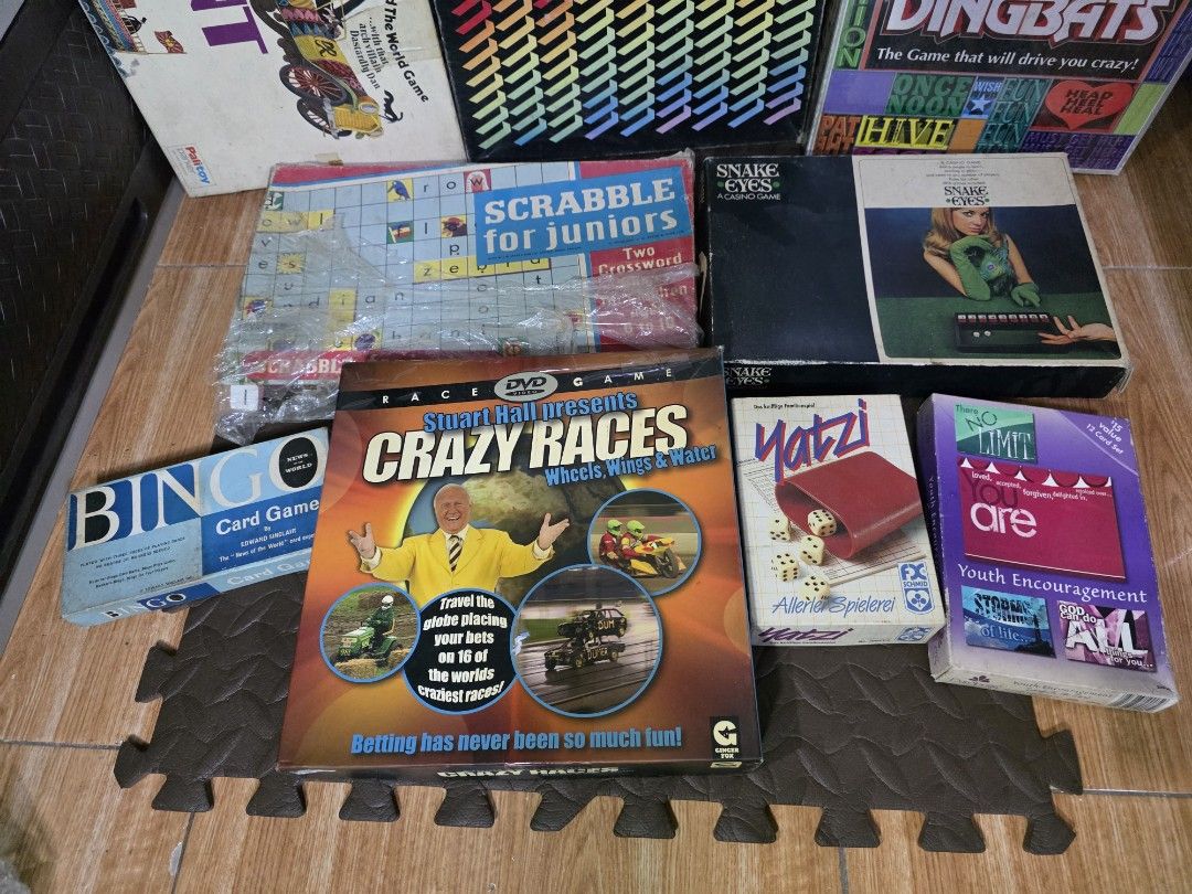 Bundle of Board Games (For TAKE ALL ONLY) (Category: Board Games & Puzzles) located in Manila. Submitted by treasure_finder_ph (Listing ID 1449047598, Image 3). Description: Bundle board games 💸800pesos Surplus UK imported 📍Location: Las Piñas ⭐ NO PHYSICAL STORE ⭐ Ships Nationwide ⭐ Shipping fee shouldered by the buyer ⭐ Lalamove ⭐ Flash Express ⭐ Other Mode of Payment: GCASH ⭐ CARGO or BUS SHIPMENT (for big/bulk items).