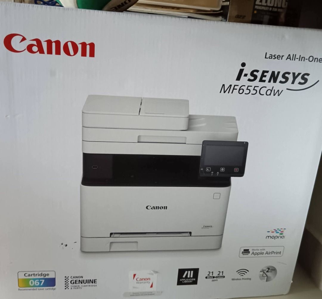 Canon printer preloved office pull out no issue (Category: Printers, Scanners & Copiers) located in Caloocan City. Submitted by wiseeagle.6a9011 (Listing ID 1448941556, Image 3). Description: 🖨️ Canon i-SENSYS MF655Cdw Wireless Colour 3-in-1 Laser Printer – For Sale Upgrade your home or office with this reliable Canon i-SENSYS MF655Cdw Wireless Colour Laser Printer. Designed for high-quality performance, it offers: ✅ Print, Scan & Copy (3-in-1) 