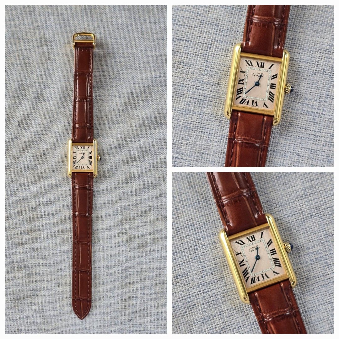 Cartier Tank Yellow Gold (Category: Luxury Watches) located in Mandaluyong City. Submitted by 88nac (Listing ID 1448947344, Image 1). Description: For sale: Cartier Tank Foreign AD - 2011 Yellow Gold Small Size Full set 9.5/10 Additional photos can be requested Serious inquiries only.