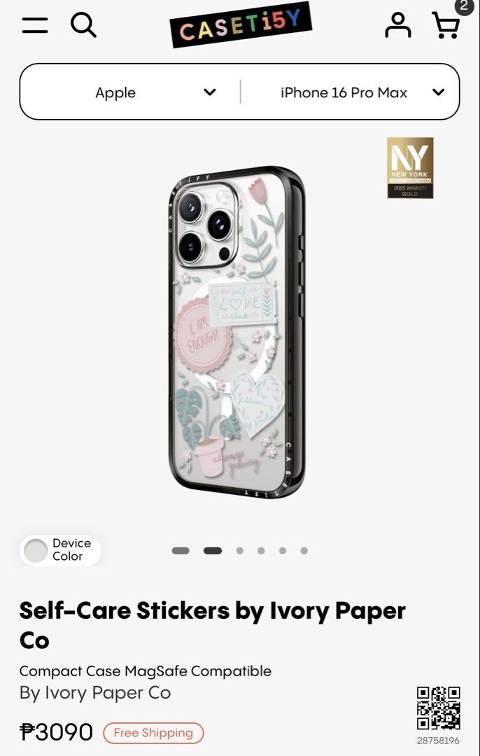 Casetify phone case for iphone 16 pro max (Category: Cases & Sleeves) located in Cabanatuan. Submitted by macesha (Listing ID 1449026071, Image 2). Description: .