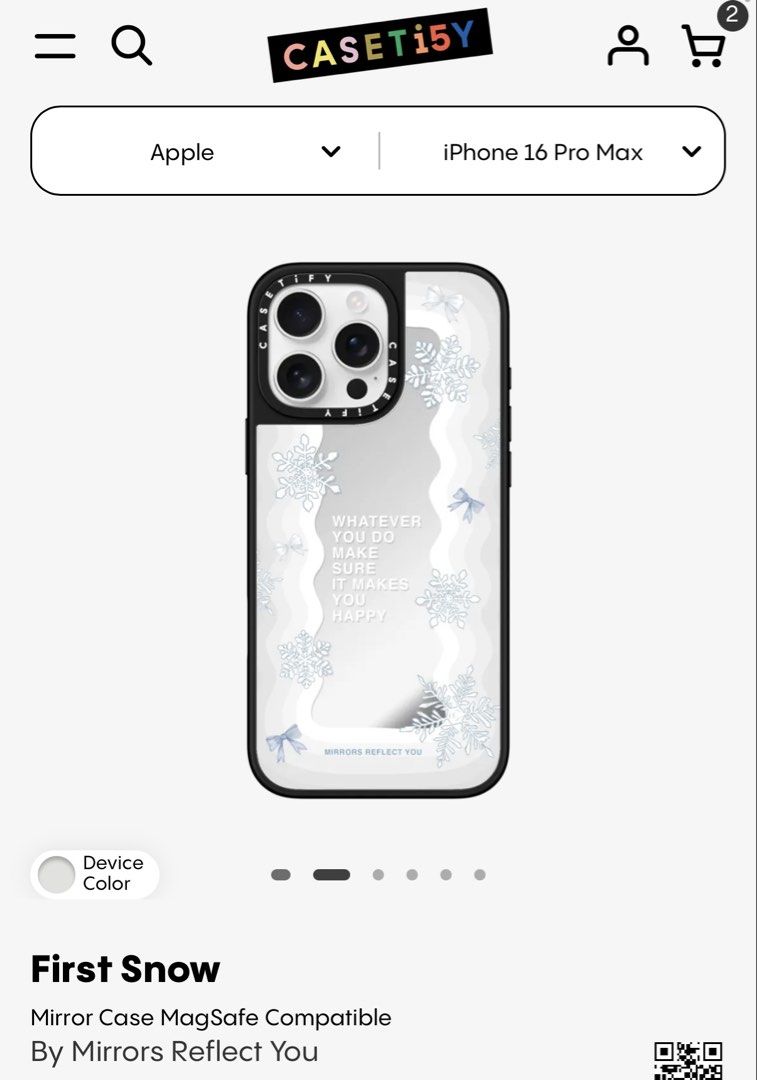 Casetify phone case for iphone 16 pro max (Category: Cases & Sleeves) located in Cabanatuan. Submitted by macesha (Listing ID 1449026336, Image 1). Description: .