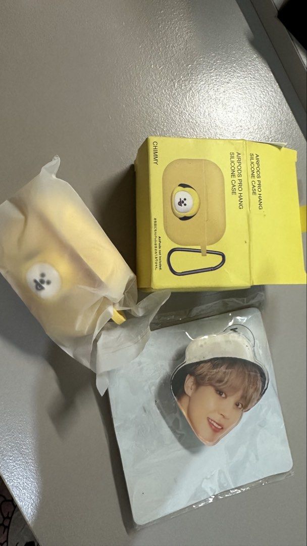 Chimmy Airpods Pro Silicone Case (Category: Cases & Sleeves) located in Antipolo. Submitted by wxyz9876 (Listing ID 1449075844, Image 2). Description: I’ll give the Jimin pop socket for free!! Never used .