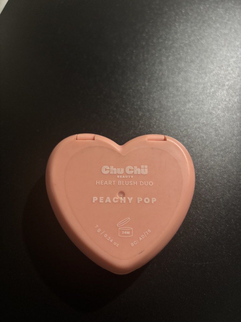 Chuchu Beauty Heart Blush Duo (Category: Makeup) located in Manila. Submitted by allureh. (Listing ID 1449001763, Image 3). Description: Original Chuchu Beauty Heart Blush Duo Shade: Peachy Pop - like new - used only a couple of times - rfs: not my shade .