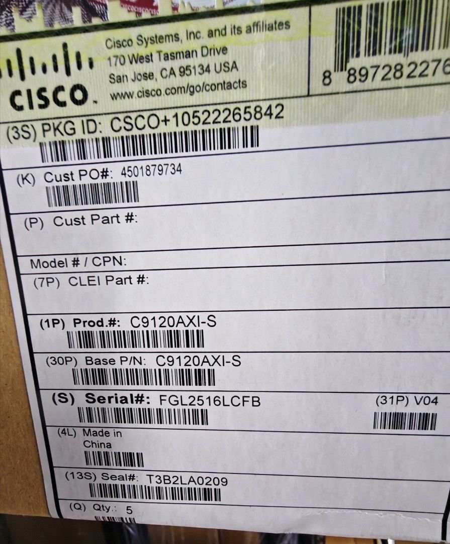 Cisco C9120AXI-S Access Point