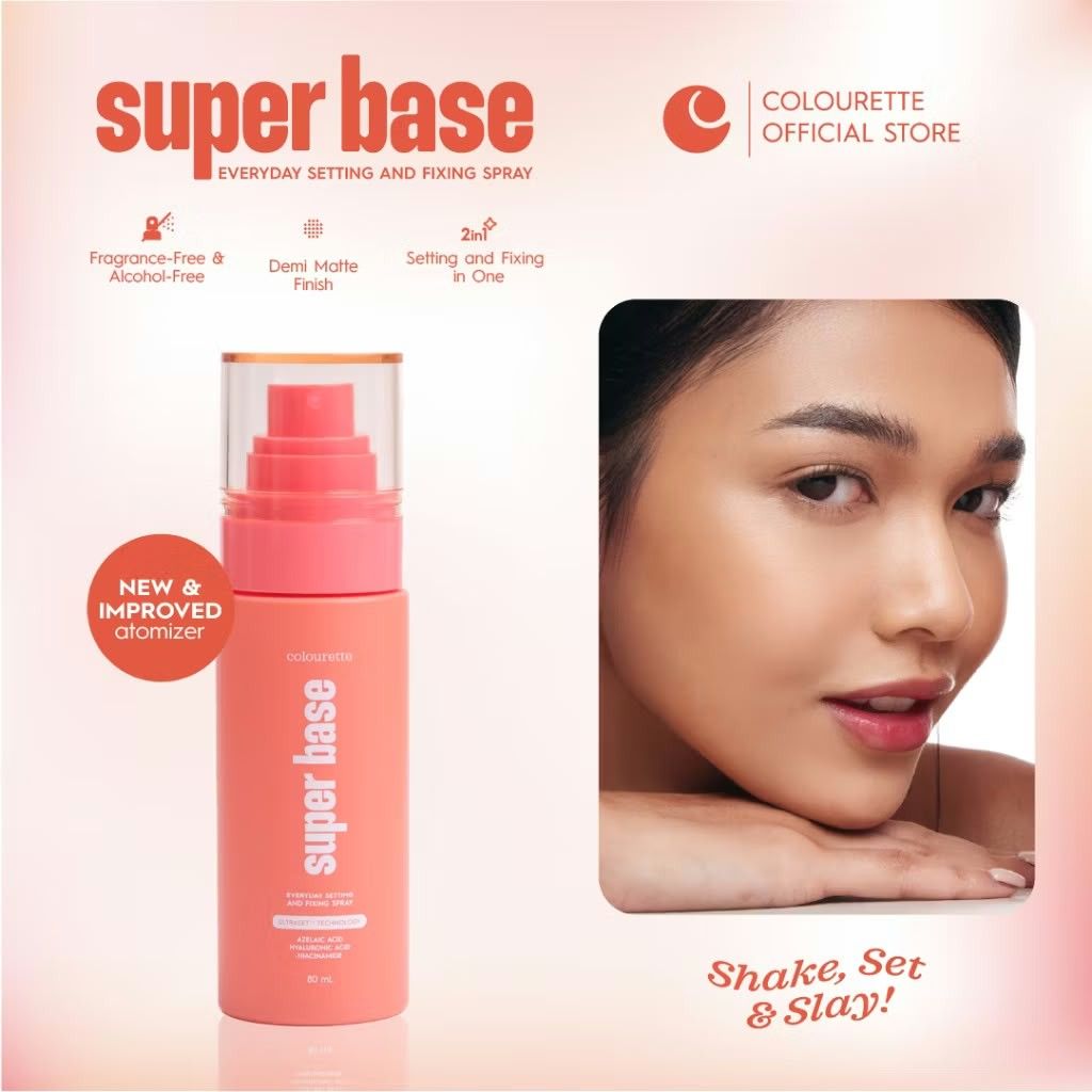 Colourette Super Base Everyday Fixing and Setting Spray (Category: Makeup) located in Dagupan City. Submitted by jem.aly.n (Listing ID 1448915477, Image 2). Description: ✅Sealed/Brandnew ₱370 ONLY ‼️(699srp) 📌4 PCS AVAILABLE MOD: ✅ Meet up (around Dagupan City, Pangasinan) ✅ Delivery (j&t courier) ✅️ Dropping Area (lucky pasabay) MOP: ✅️ Gcash & BDO (for delivery) ✅️ Cash (for meet up).
