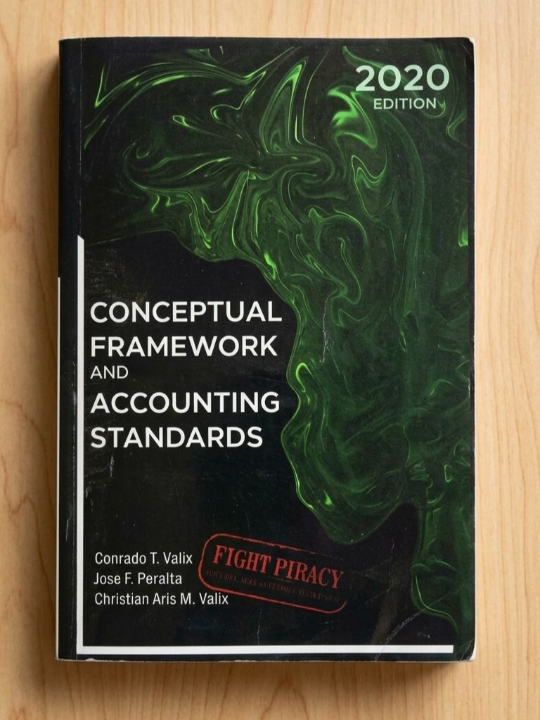 Conceptual Framework and Accounting Standards by Valix (Category: Textbooks) located in Tagbilaran City. Submitted by yannie438 (Listing ID 1449006949, Image 1). Description: CFAS 2020 by Valix - 200 ✔No highlights or any writings ✔Can ship via any courier .