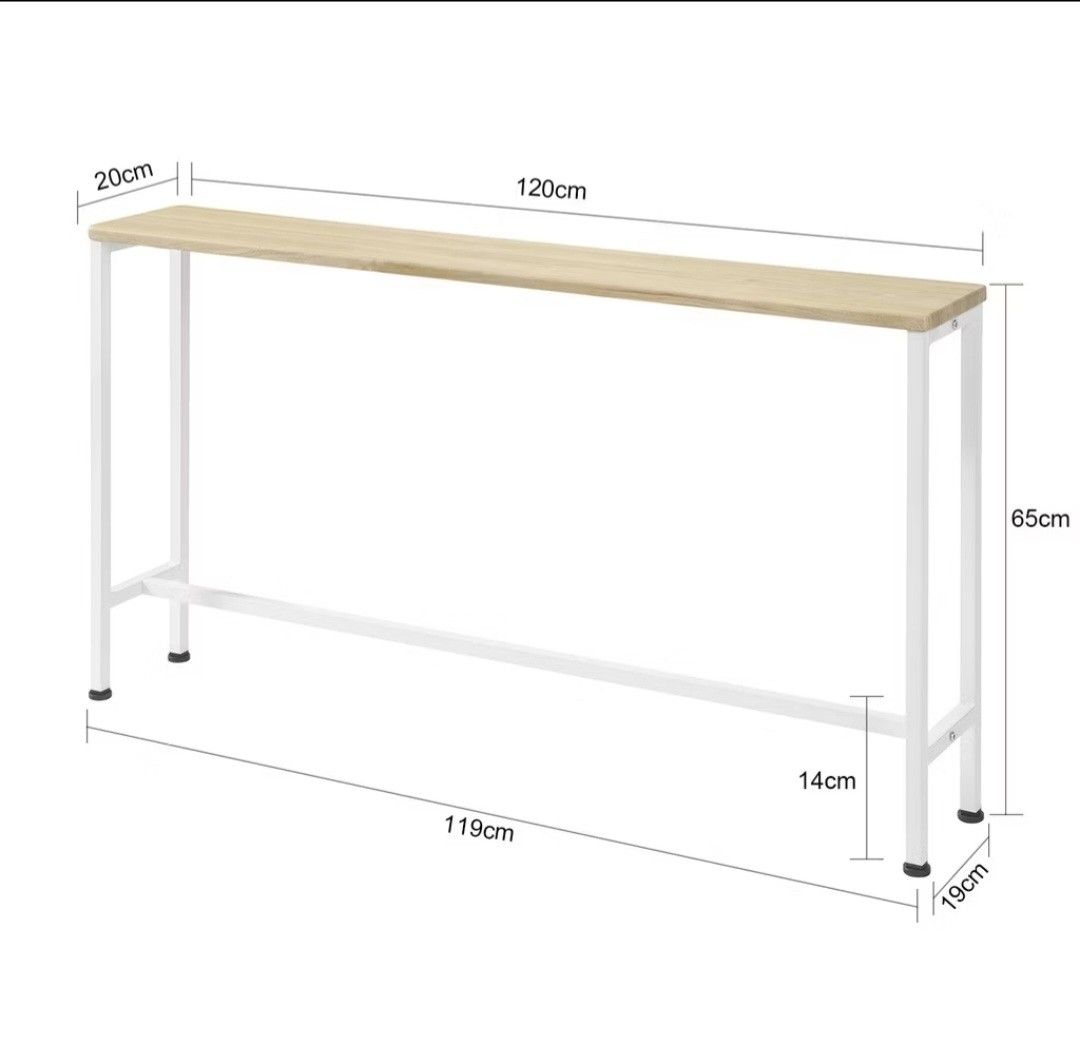 Console Table (Category: Tables & Sets) located in Singapore. Submitted by icequeennn (Listing ID 1449103479, Image 2). Description: Console Table for Sale Still in like new condition! 😊 📏 Dimensions: Please refer to the photos provided. 💰 Original Price: $45 🏷️ Letting Go: $40 📸 What you see is exactly what you'll receive. 📍 Self-collection at Pasir Ris. No lowballers, please. Thank you.