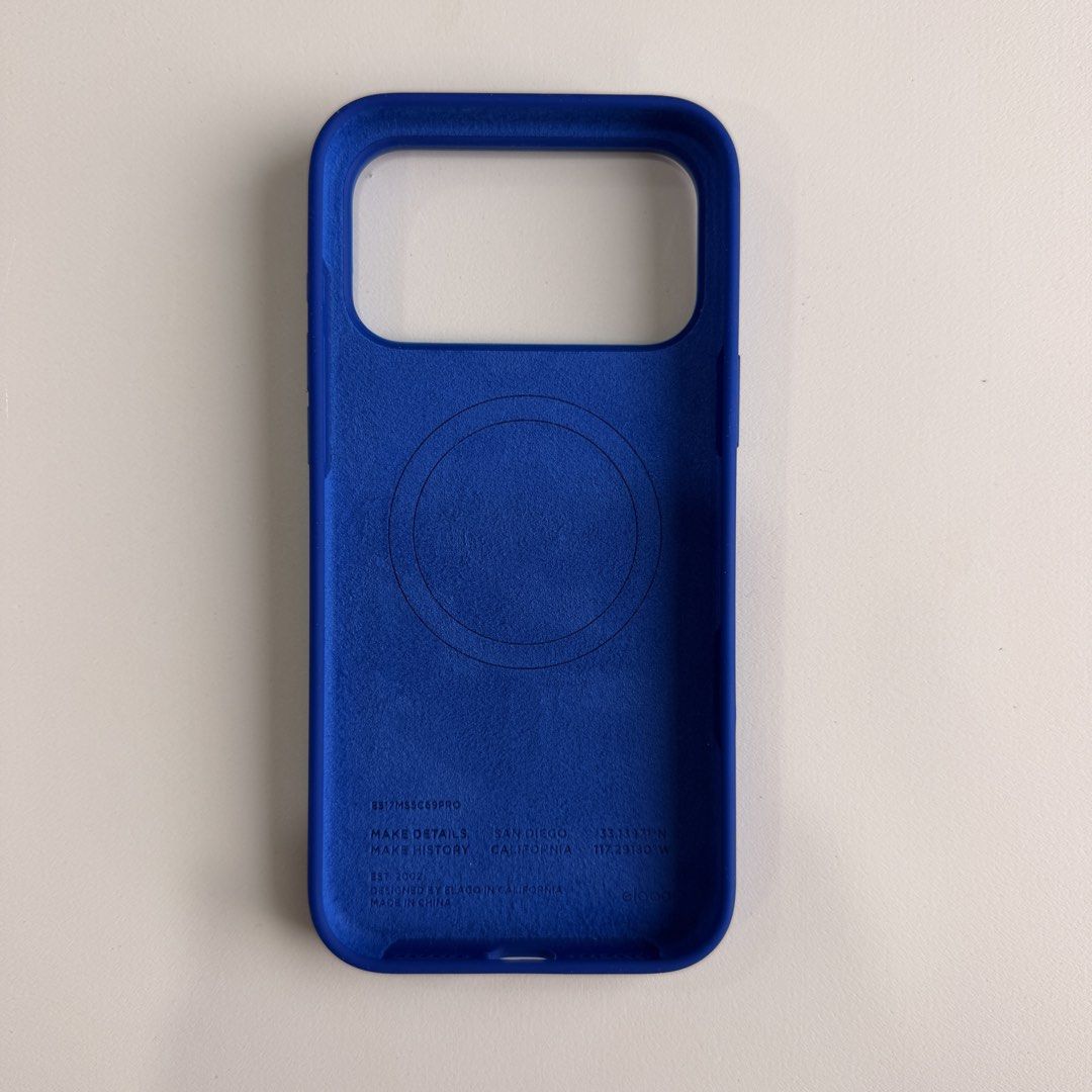 ELAGO iPhone 17 Pro Max Case in Cobalt Blue (Category: Cases & Sleeves) located in Masbate. Submitted by savedforlater (Listing ID 1448952331, Image 3). Description: ELAGO iPhone 17 Pro Max in Cobalt Blue ❀ Brand new ❀ Magnetic silicone case ❀ Purchased from the orange app for ₱1499 ❀ RFS: Accidentally bought the wrong one.