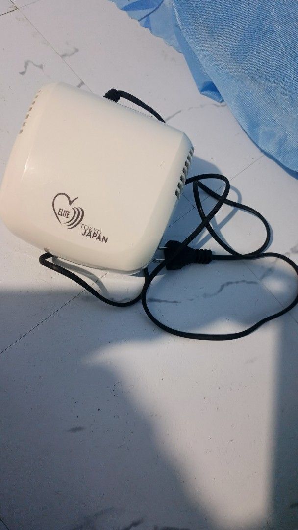 Elite Japan Nebulizer (Category: Medical Supplies & Tools) located in Manila. Submitted by thinabells22 (Listing ID 1449064040, Image 2). Description: - Elite Japan Nebulizer - Ideal for respiratory treatments - Compact and portable design - Simple to operate - Perfect for home use - Includes power cord - Used only once, still in good working condition - Original Price 2500 .