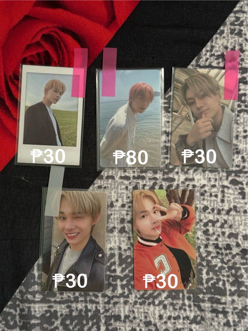 Enhypen Photocards (Ni-Ki, Sunoo, Jay) (Category: K-Wave Merchandise) located in Santa Rosa. Submitted by yumictzen (Listing ID 1439463578, Image 1). Description: FS LFB Enhypen Photocards Different prices for each: - Ni-ki Dimension: Answer YET ver. - ₱30 - Sunoo Dimension: Dilemma Odysseus ver. (holographic) - ₱80 - Jay Border: Carnival Down ver. - ₱30 - Ni-ki Border: Day One Dawn ver. - ₱30 - Ni-ki 2022 Season Greetings Weather Lab - ₱30 For t