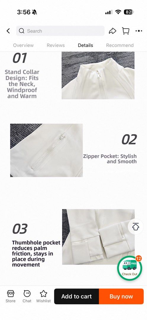 EXERCISE JACKET (Category: Blouses) located in Singapore. Submitted by crispymalapotatoes (Listing ID 1448981309, Image 3). Description: lululemon define jacket doop bought from tao bao! material is great and shapes your figure, can fit a lulu size 4. feel free to pm for more pics - Chestnut brown yoga blouse - Stand collar for warmth and windproof - Stylish zipper pockets - Thumbholes for secure sleeves - Fleece-lined for extra warmth - Sweat-wi