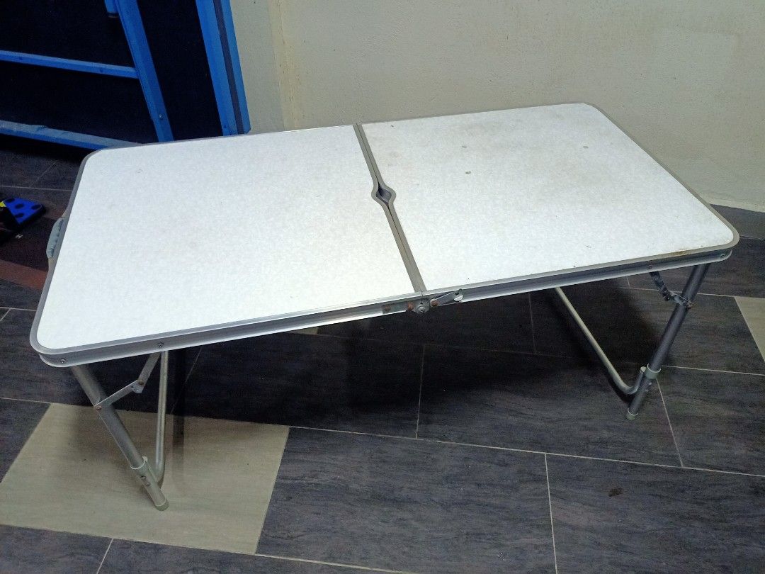 Foldable Aluminium Camping Table (Category: Other Kitchenware & Tableware) located in Kuala Selangor. Submitted by radiomoviespace (Listing ID 1449055681, Image 1). Description: description in photo.
