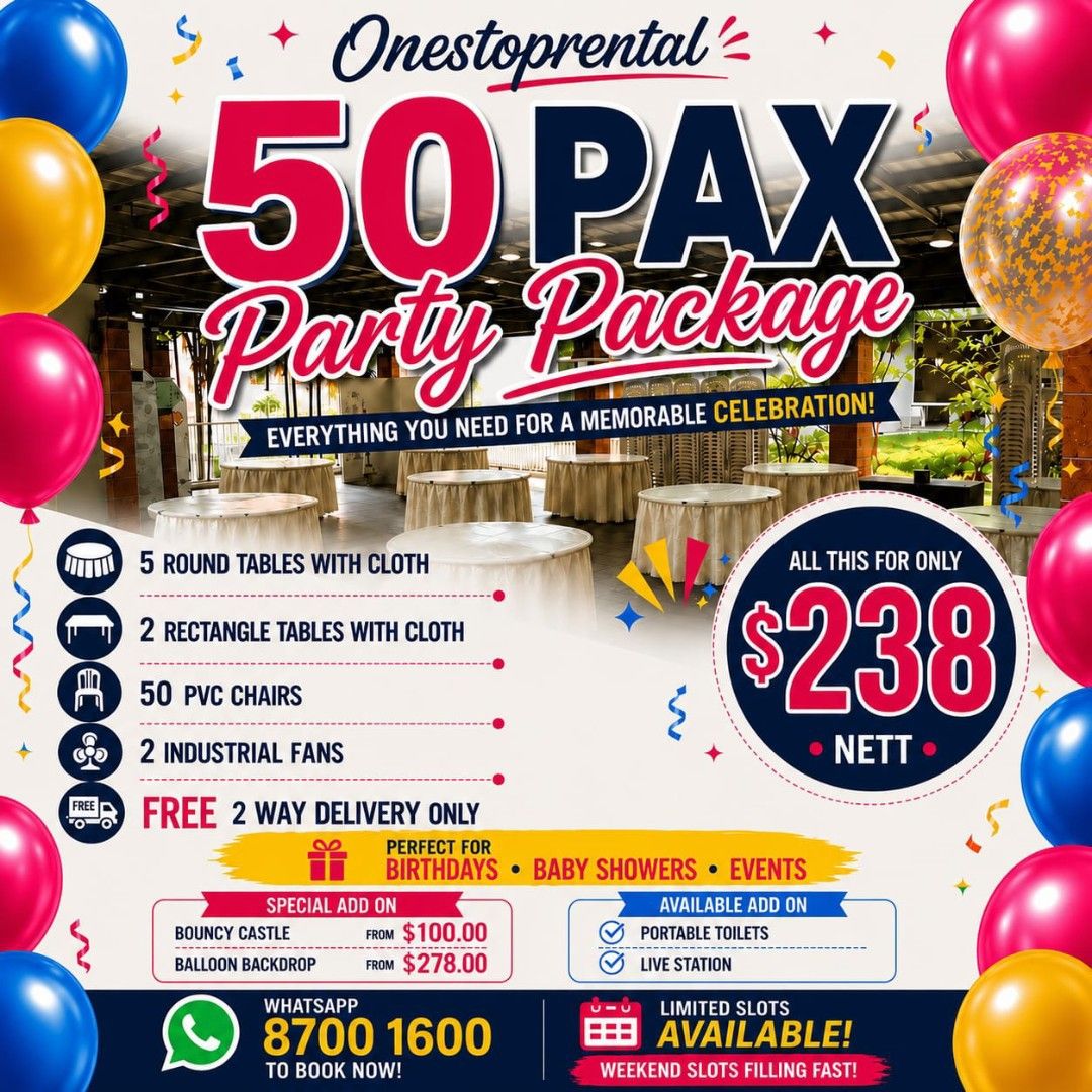 *FREE DELIVERY* Tables rental&chairs rental/events|Industrial fans|air ...