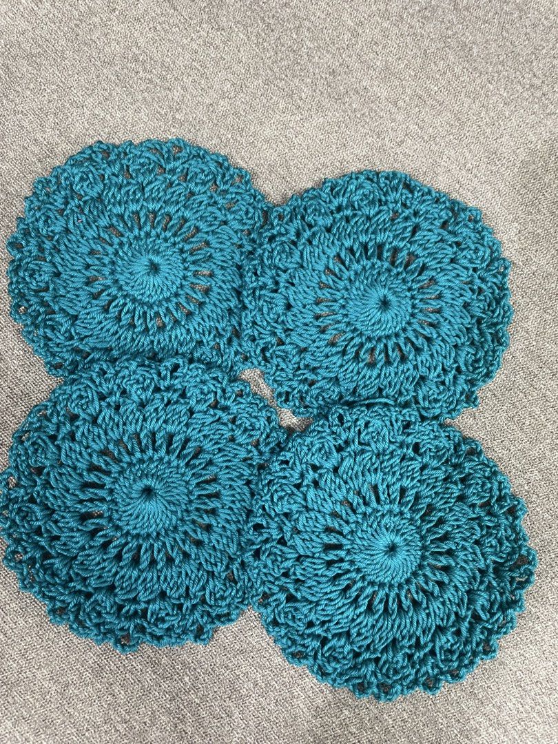 Glass mug coaster handmade crochet (Category: Coffee & Tea Tableware) located in Trece Martires City. Submitted by mlmendoza16 (Listing ID 1448947630, Image 3). Description: Handmade Crochet Coaster Made of monaco mercerized cotton Glass mug coaster On hand ready to ship .
