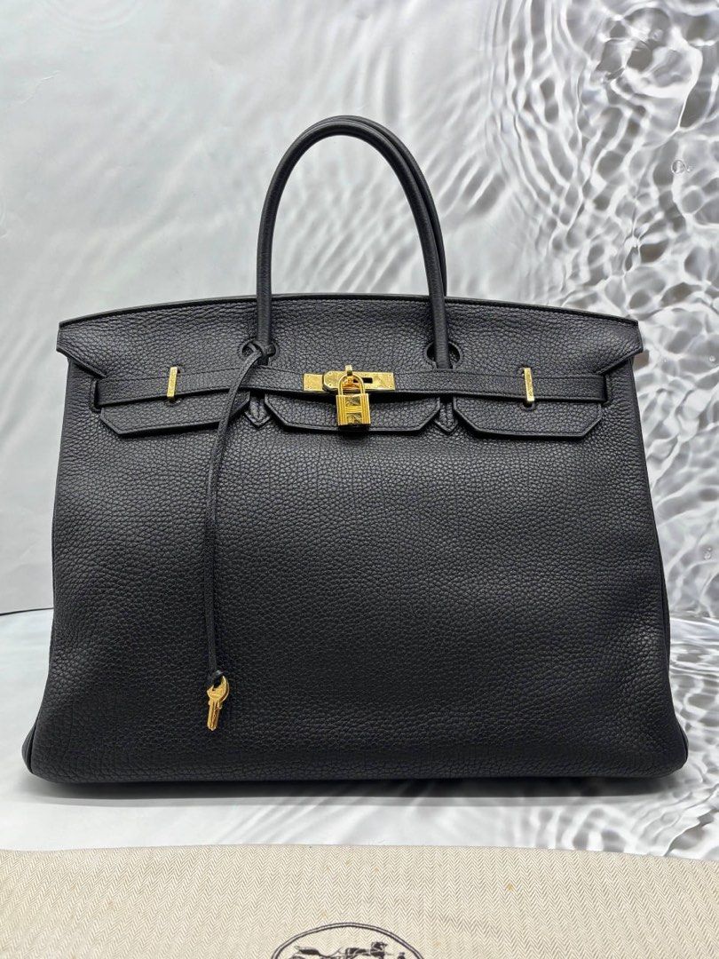 HERMES BIRKIN 40 IN BLACK TOGO LEATHER (Category: Bags & Wallets) located in Kuala Lumpur. Submitted by redrabbitluxury (Listing ID 1448929447, Image 2). Description: HERMES BIRKIN 40 IN BLACK TOGO LEATHER (PRE-OWNED) 🟡 PRICE : 49,000 MYR 🟡 BRAND : HERMES 🟡 STAMP : P IN SQUARE (YEAR 2012) 🟡 PRISTINE CONDITION : 9/10 🟡 COLOR : BLACK 🟡 MATERIAL : TOGO LEATHER 🟡 HARDWARE : GOLD 🟡 MEASUREMENT : L40 X H27 X D20 CM 🟡 COMES WITH : KEYS, LOCK & 