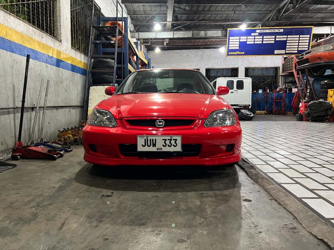 Honda Civic SIR Manual (Category: Used Cars) located in Santa Rosa. Submitted by mrspoonsports (Listing ID 1449038289, Image 2). Description: 2000 honda civic sir Plate no. Juw 333 B16b type r engine Ce28 16 orig Ado8 neova Spoon caliper Dixcel front rotor Dixcel front brake pads Bnew orig headlight Seeker seats Bride railings Defi Type r gauge Bride railings Spoon tail pipe Type r midpipe Mugen headers Coilovers 2 din climate Momo red s/w Momo a