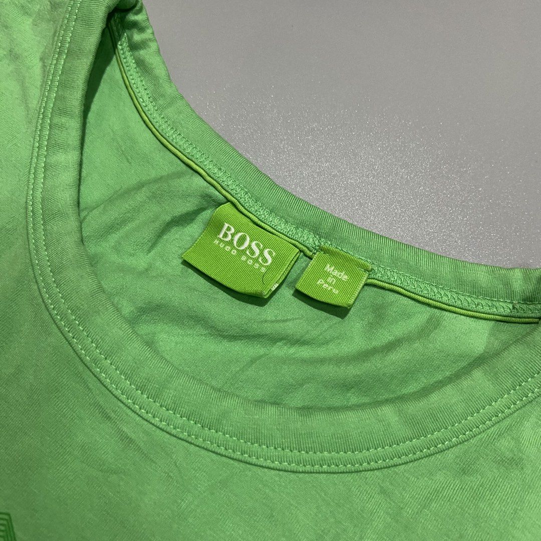 Hugo Boss Geometric Line Art Tee (Category: Formal Shirts) located in Cebu City. Submitted by johngregmoldez03 (Listing ID 1449101385, Image 3). Description: Hugo Boss Geometric Lined Art Authentic / Legit Size: Large on tag Dimension: 20 Width / 27.5 Length Color Rate: 10/10 Excellent Condition - Need Wash Stretchable Cotton Pm📩.