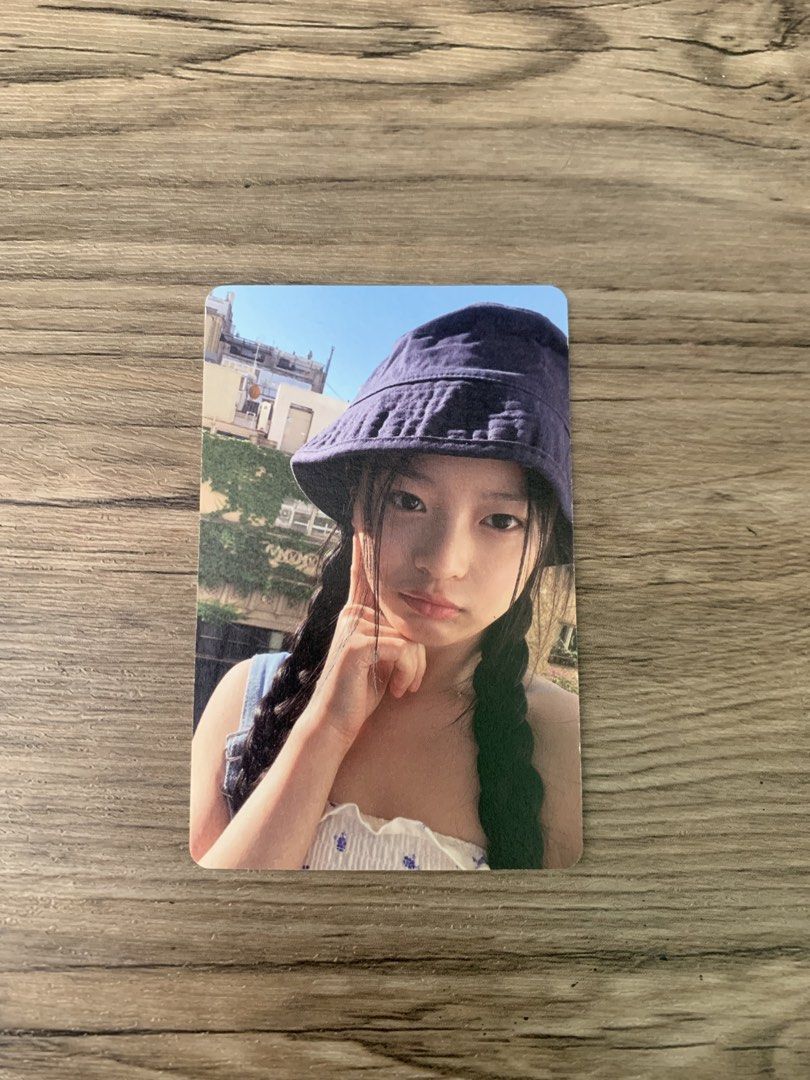 Hyein NewJeans Photocard (Category: Hats & Beanies) located in Quezon City. Submitted by sooomiz (Listing ID 1449001525, Image 1). Description: ♡ hanni bucket hat ♡ rfs: decluttering x sensitive buyer.