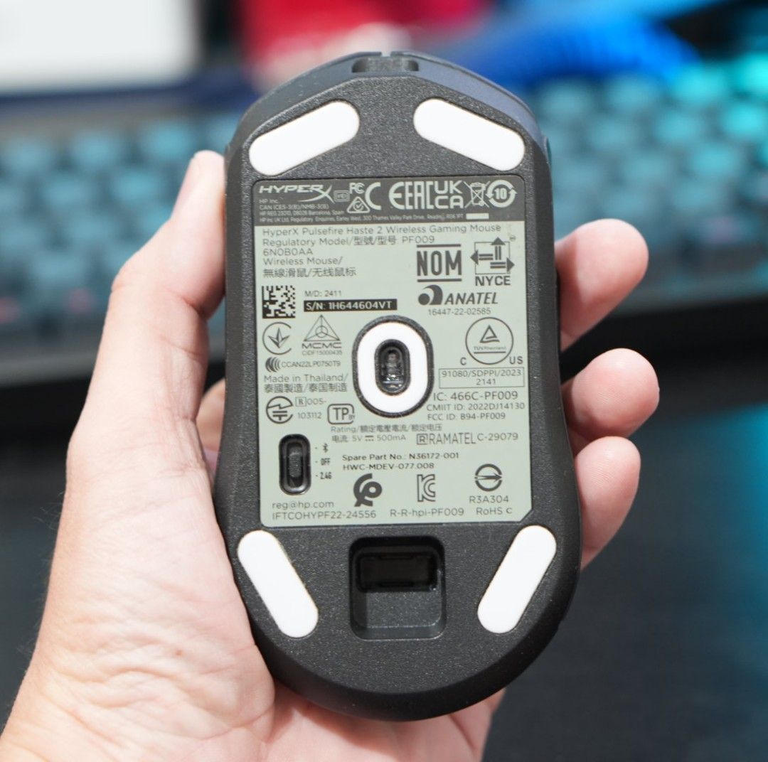 HyperX Pulsefire Haste 2 Wireless Mouse (Category: Mouse & Mousepads) located in Makati City. Submitted by ronbelleza (Listing ID 1448902330, Image 2). Description: Good as new complete box dongle.