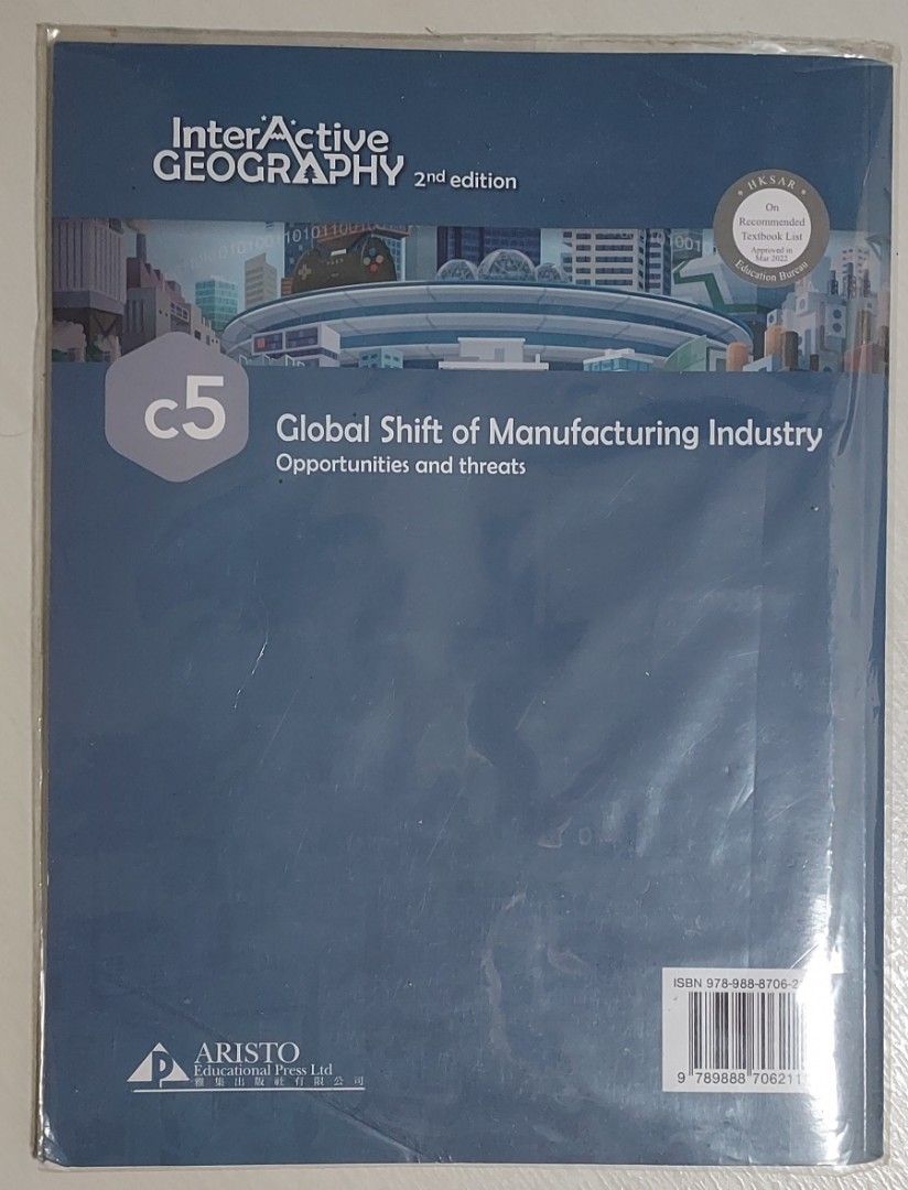 Interactive Geography C5, E2 （分類：教科書）位於 Hong Kong。 由 paperma 提交（商品編號 1449061397，圖片 2）。簡介： Interactive Geography 2nd Edition textbooks. Global Shift of Manufacturing Industry: Opportunities and threats (c5) Changing Climate, Changing Environments (E2). $40/ 本。